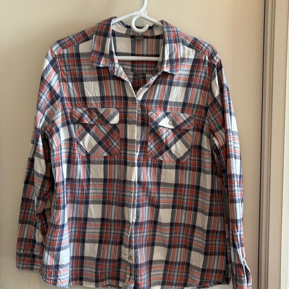 Eddie Bauer Plaid Flannel Shirt, XL - Picture 1 of 5